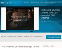 Tablet Screenshot of marcosiclari.it